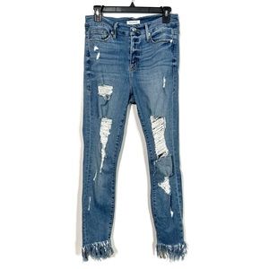GOOD AMERICAN Good Legs Distressed Denim size 8/29
